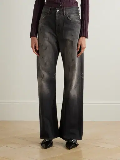 Acne Studios 2021 Distressed Low-rise Wide-leg Organic Jeans | Thumbnail 3 Acne Studios 2021 Distressed Low-rise Wide-leg Organic Jeans | Thumbnail 3