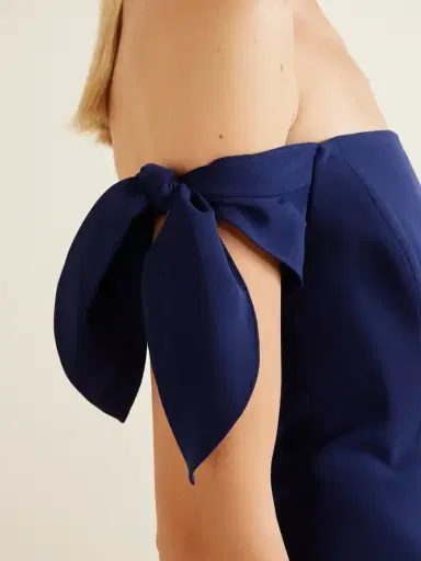 Carolina Herrera Off-the-shoulder Crepe Midi Dress | Thumbnail 4 Carolina Herrera Off-the-shoulder Crepe Midi Dress | Thumbnail 4