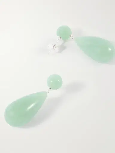 LIÉ STUDIO The Lola Sterling Silver Aventurine Earrings | Thumbnail 3 LIÉ STUDIO The Lola Sterling Silver Aventurine Earrings | Thumbnail 3