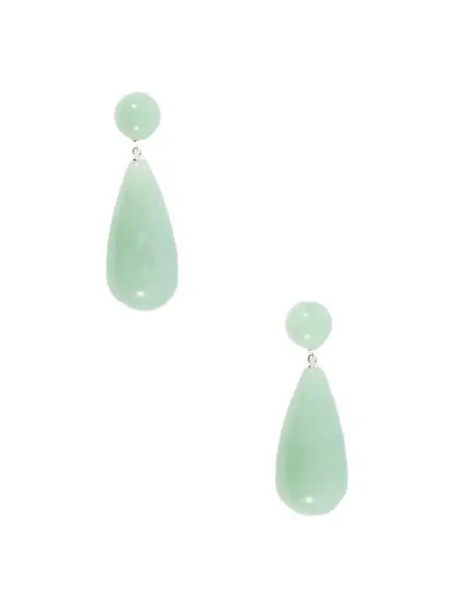 LIÉ STUDIO The Lola Sterling Silver Aventurine Earrings
