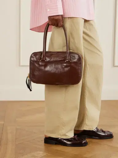 Marni Bauletto Small Leather Tote | Thumbnail 2 Marni Bauletto Small Leather Tote | Thumbnail 2