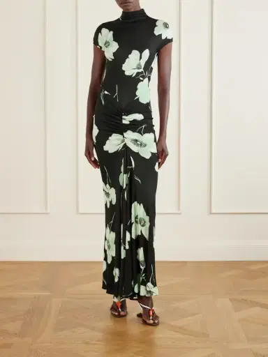 Alaïa Jersey Floral-print Maxi Dress | Thumbnail 2