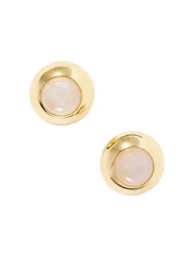 Julietta plated And Moonstone Earrings | Thumbnail 1