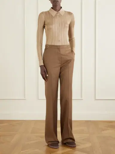 Gabriela Hearst Tamar Ribbed Silk Shirt | Thumbnail 2 Gabriela Hearst Tamar Ribbed Silk Shirt | Thumbnail 2