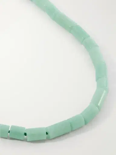 LIÉ STUDIO The Sadie Sterling Silver Aventurine Beaded Necklace | Thumbnail 4