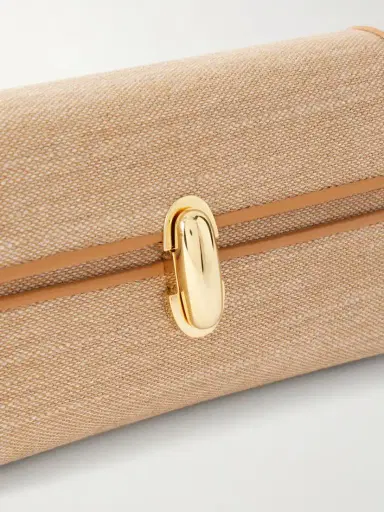 Savette Symmetry Leather-trimmed Canvas Mini Shoulder Bag | Thumbnail 5