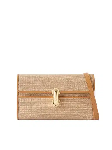 Savette Symmetry Leather-trimmed Canvas Mini Shoulder Bag | Thumbnail 1