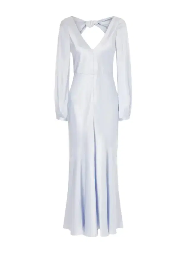 Gabriela Hearst Peyton Knotted Cut-out Satin-silk Maxi Dress