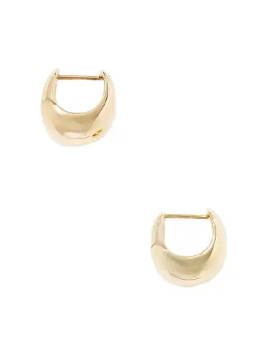 LIÉ STUDIO The Violet Gold-plated Sterling Silver Hoop Earrings | Thumbnail 1