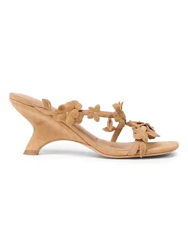 Simkhai Women's Willow 75MM Flower-Appliqué Suede Sandals | Thumbnail 1 Simkhai Women's Willow 75MM Flower-Appliqué Suede Sandals | Thumbnail 1