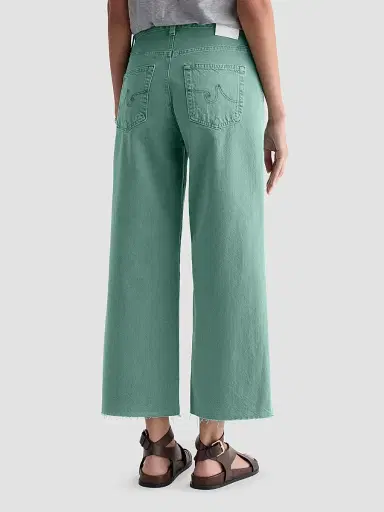 AG Jeans Women's Saige Cotton Wide-Leg Crop Jeans | Thumbnail 3