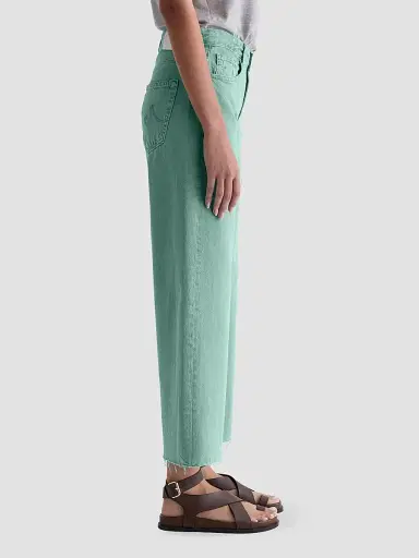 AG Jeans Women's Saige Cotton Wide-Leg Crop Jeans | Thumbnail 7