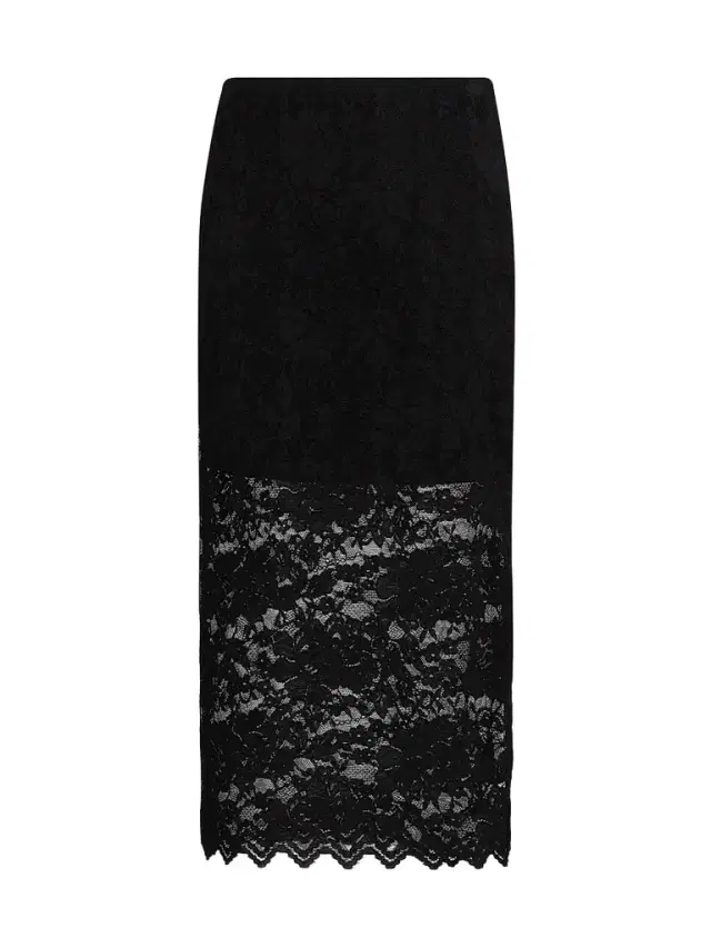 Generation Love Women's Kiera Laced Sheath Midi-Skirt - Black