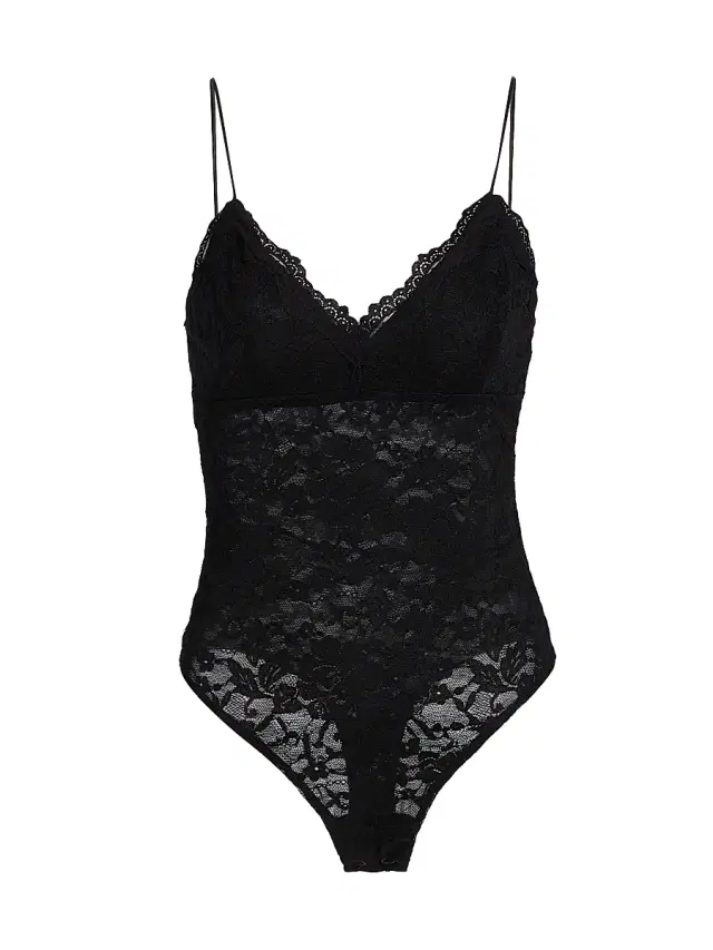 Generation Love Women's Maddox Lace Bodysuit - Black
