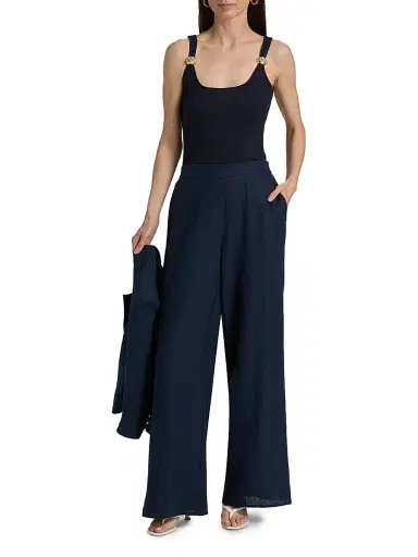 Generation Love Women's Hara Rib-Knit Tank - French Navy - Size Large | Thumbnail 2 Generation Love Women's Hara Rib-Knit Tank - French Navy - Size Large | Thumbnail 2
