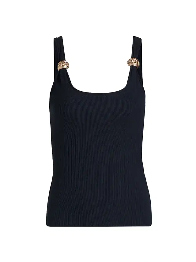 Women's Hara Rib-Knit Tank - French Navy Women's Hara Rib-Knit Tank - French Navy