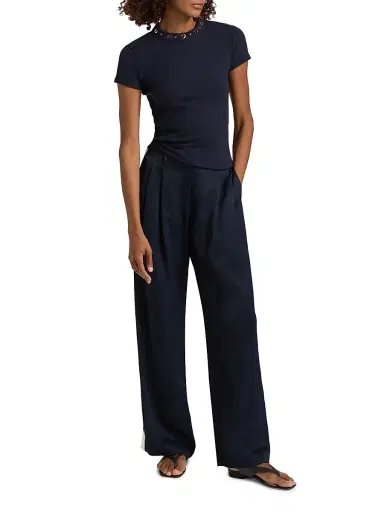 Generation Love Women's Tate Grommet Rib-Knit Top | Thumbnail 2