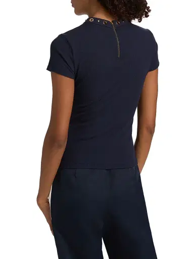 Generation Love Women's Tate Grommet Rib-Knit Top | Thumbnail 5