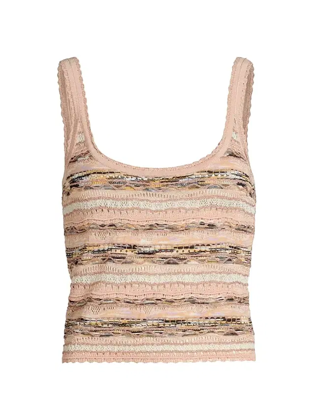 Ulla Johnson Women's Clotilde Space-Dyed Tank - Hibiscus