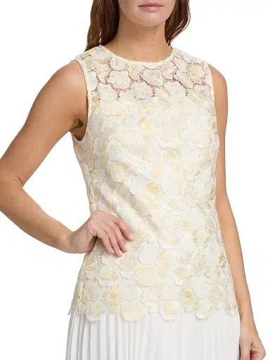 Milly Women's Maggie Embroidered Pleated Minidress - Ecru | Thumbnail 6
