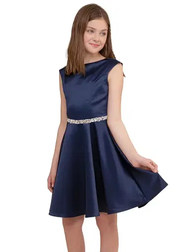 Un Deux Trois Girl's Lace Cap-Sleeve Dress - Lilac - Size 16 | Thumbnail 2 Un Deux Trois Girl's Lace Cap-Sleeve Dress - Lilac - Size 16 | Thumbnail 2