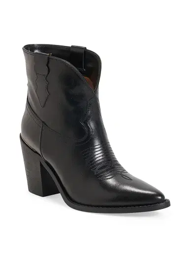 Partlow Women's Marge 90MM Leather Ankle Boots - Nero - Size 10.5 | Thumbnail 2