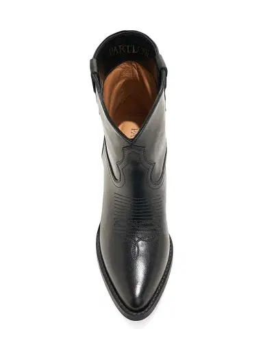 Partlow Women's Marge 90MM Leather Ankle Boots - Nero - Size 10.5 | Thumbnail 5