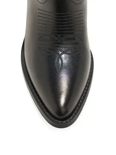Partlow Women's Marge 90MM Leather Ankle Boots - Nero - Size 10.5 | Thumbnail 6