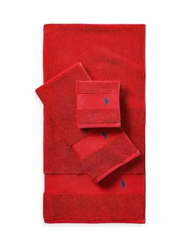 Ralph Lauren Polo Player Cotton Bath Mat - Rl 2000 Red - Size Bath Mat | Thumbnail 2