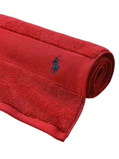 Ralph Lauren Polo Player Cotton Bath Mat - Rl 2000 Red - Size Bath Mat | Thumbnail 1