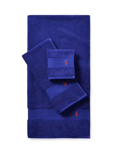 Ralph Lauren Polo Player Cotton Bath Mat - Heritage Royal - Size Bath Mat | Thumbnail 3