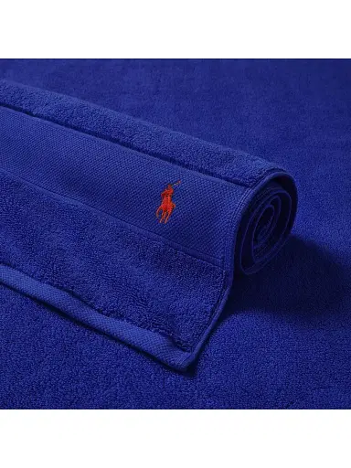 Ralph Lauren Polo Player Cotton Bath Mat - Heritage Royal - Size Bath Mat | Thumbnail 1