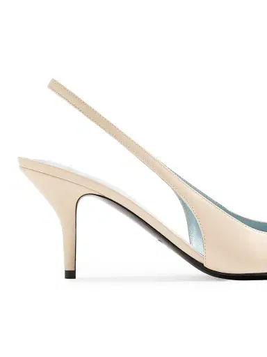 Valentino Garavani Women's Coeur Royal 75MM Slingback Pumps in Kidskin | Thumbnail 6