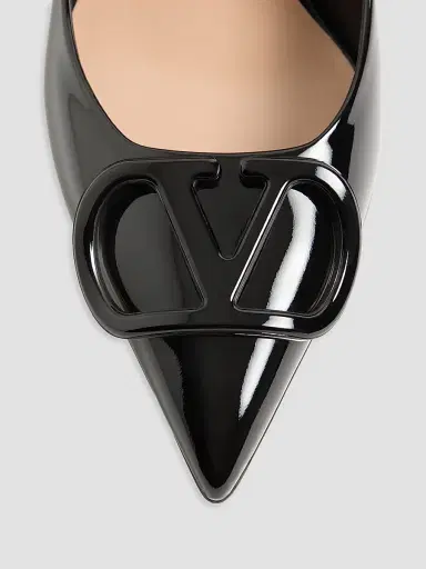 Valentino Garavani Women's VLogo Signature 60MM Patent Leather Pumps - Black - Size 11.5 | Thumbnail 5 Valentino Garavani Women's VLogo Signature 60MM Patent Leather Pumps - Black - Size 11.5 | Thumbnail 5