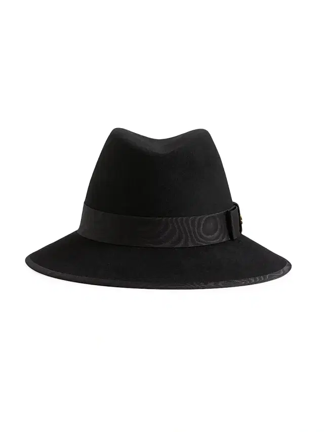 Valentino Garavani Women's VLogo Signature Felt Hat with Moiré Ribbon - Black