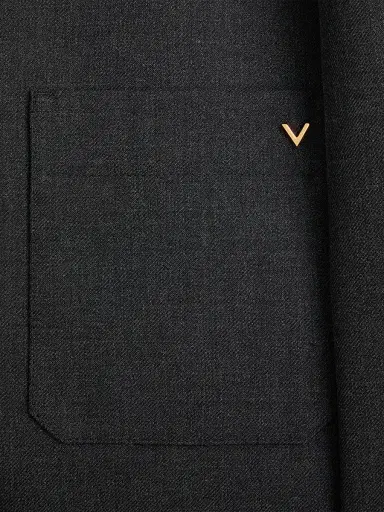 Valentino Men's Shirt Jacket in Nylon Gabardine with VGold | Thumbnail 6