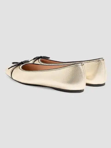 Valentino Garavani Women's VLogo Signature Laminated Nappa 05MM Ballerinas | Thumbnail 3 Valentino Garavani Women's VLogo Signature Laminated Nappa 05MM Ballerinas | Thumbnail 3