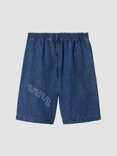 Versace Little Boy's & Boy's Laser Logo Denim Shorts - Medium Blue - Size 8 | Thumbnail 2