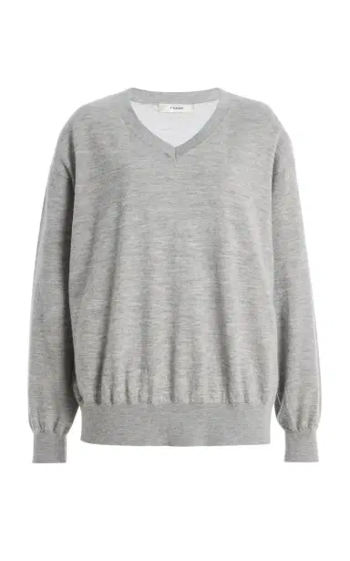 Frame The Cashmere V-Neck Sweater | Thumbnail 1