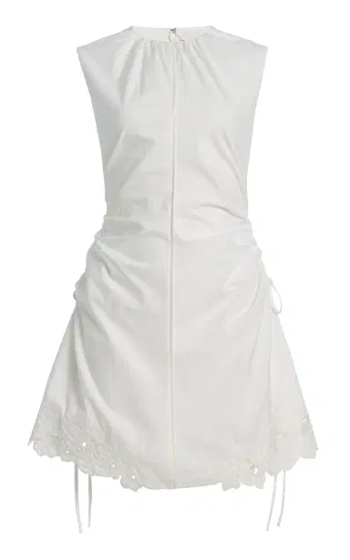 SIR. Klara Ruched Cotton Mini Dress | Thumbnail 6 SIR. Klara Ruched Cotton Mini Dress | Thumbnail 6