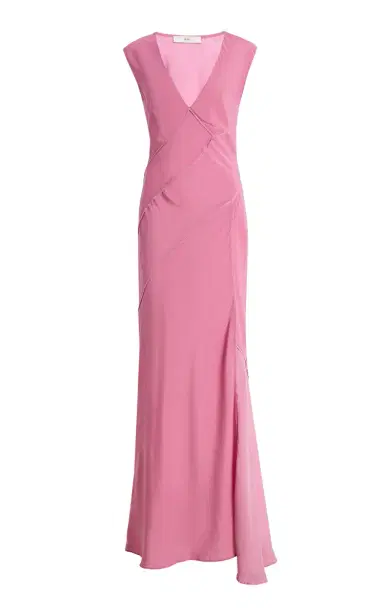 SIR. Elin Crepe de Chine Maxi Dress | Thumbnail 8