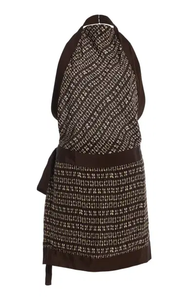 SIR. Astrid Open-Back Crepe Mini Dress | Thumbnail 2