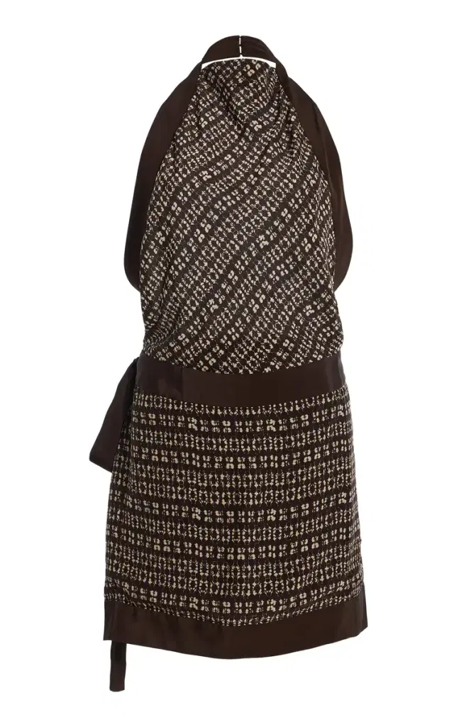 Astrid Open-Back Crepe Mini Dress