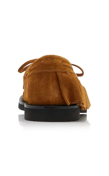 JW Anderson Ruffled Suede Boat Shoes | Thumbnail 5