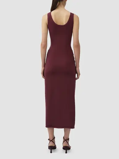 Simkhai Women's Genne Draped Midi Dress | Thumbnail 3 Simkhai Women's Genne Draped Midi Dress | Thumbnail 3