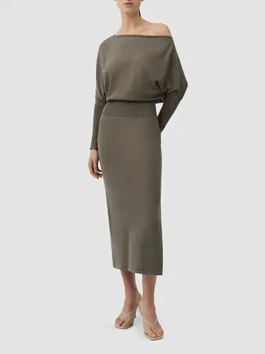 Simkhai Women's Janese Off-the-Shoulder Midi Dress - Sea Turtle - Size XL | Thumbnail 2
