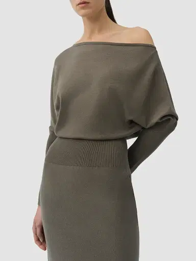 Simkhai Women's Janese Off-the-Shoulder Midi Dress - Sea Turtle - Size XL | Thumbnail 4