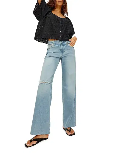 RAILS Women's Getty Low-Rise Wide-Leg Jeans - Wave Rider - Size 32 | Thumbnail 2