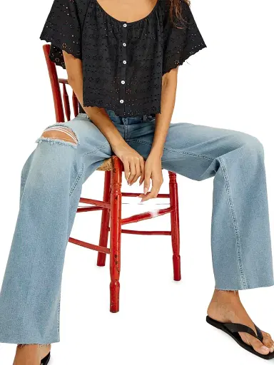RAILS Women's Getty Low-Rise Wide-Leg Jeans - Wave Rider - Size 32 | Thumbnail 7