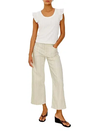 RAILS Women's Getty Striped Crop Jeans | Thumbnail 2 RAILS Women's Getty Striped Crop Jeans | Thumbnail 2